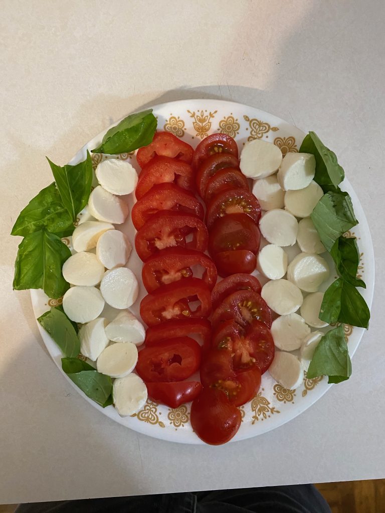 A caprese salad